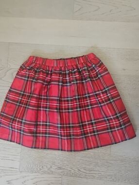 Crewcuts Red Plaid Skater Skirt